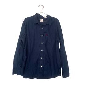 Levi’s navy long sleeve button down size XXL